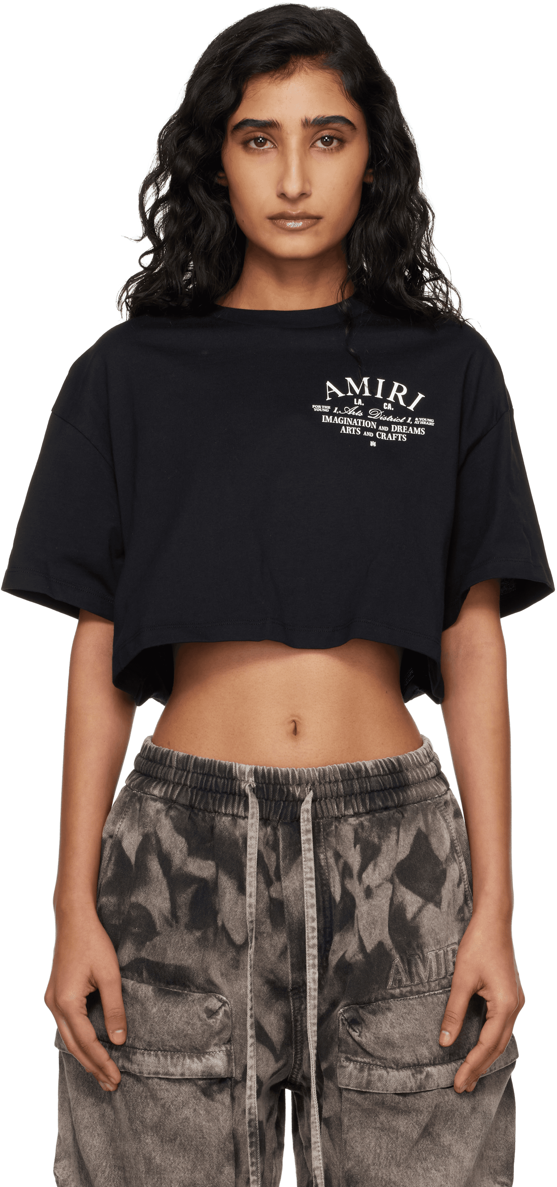 Black Arts District Cropped T-shirt - Image 1