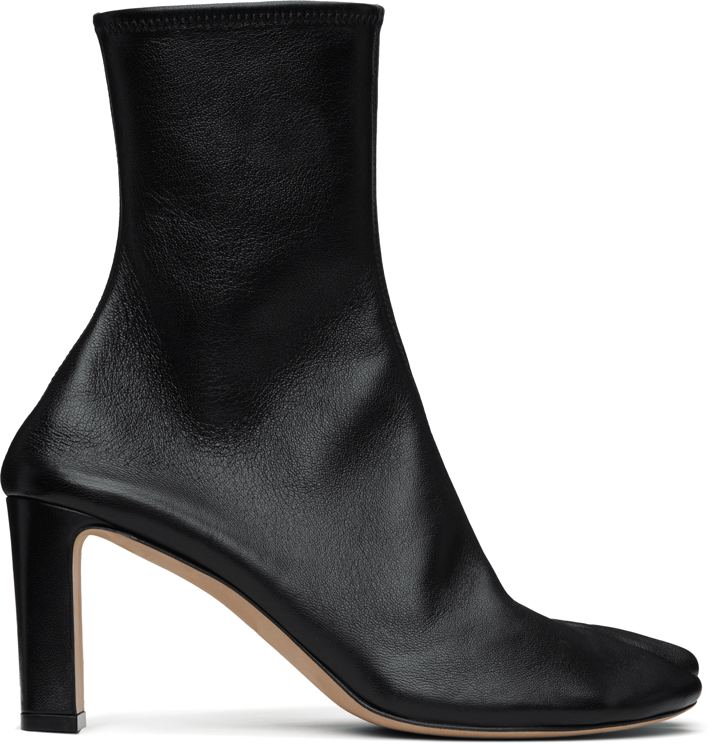 SSENSE Exclusive Black Tabi Stretch Boots - Image 1