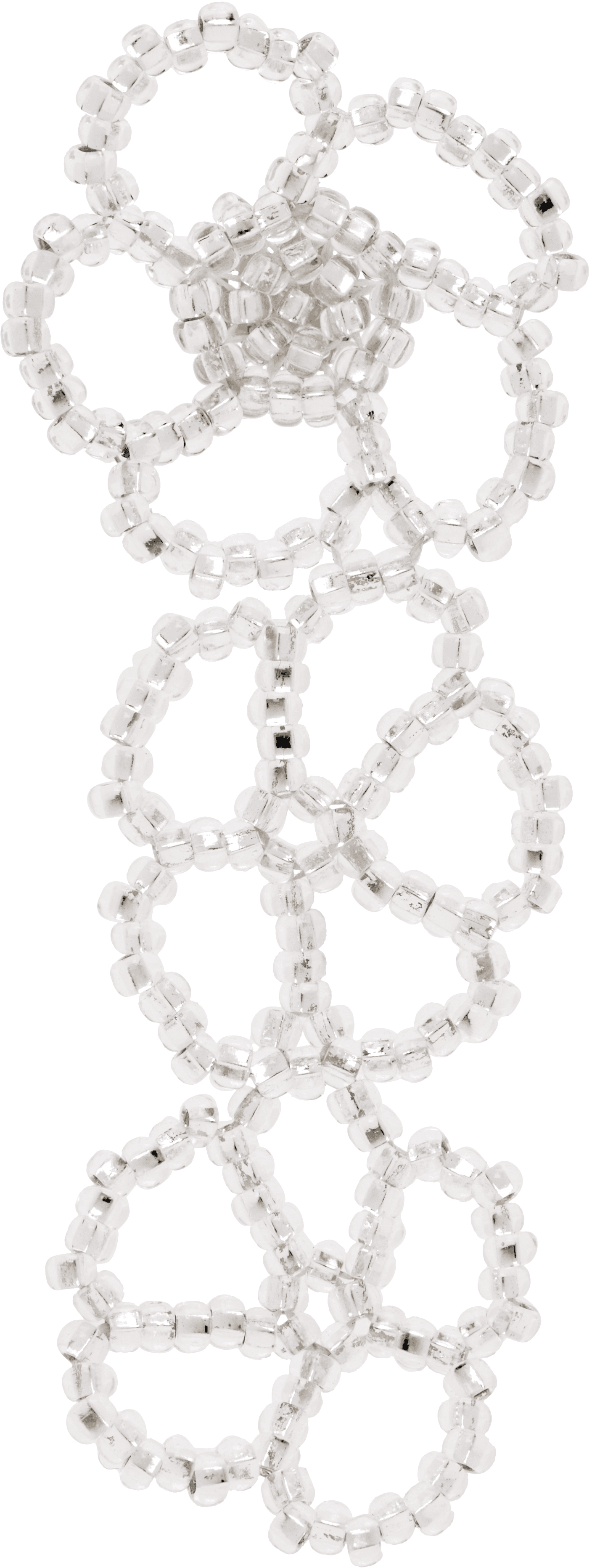 Triple Flower Ear Stick Single Earring - Image 1