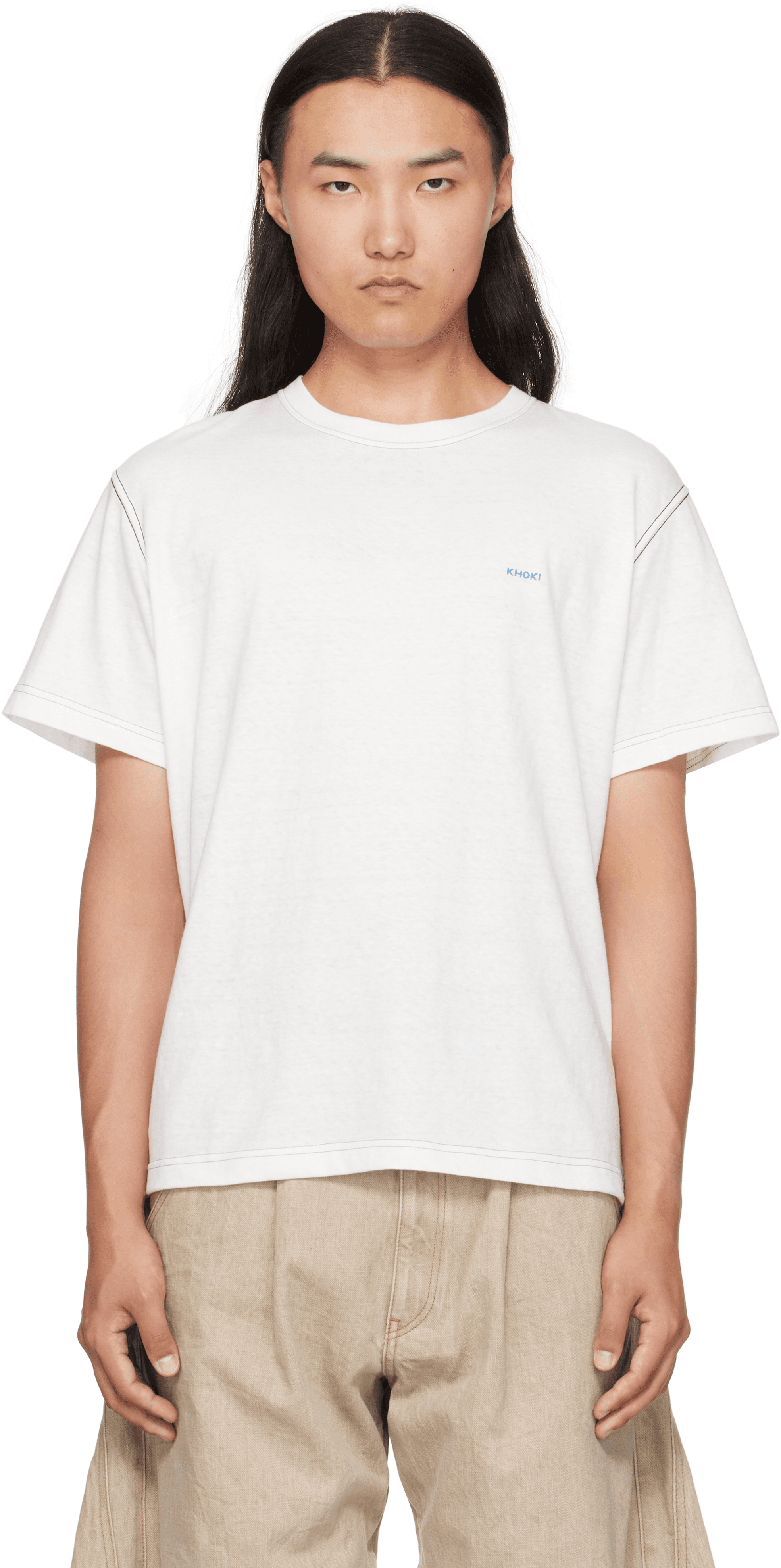 White Printed T-shirt - Image 1