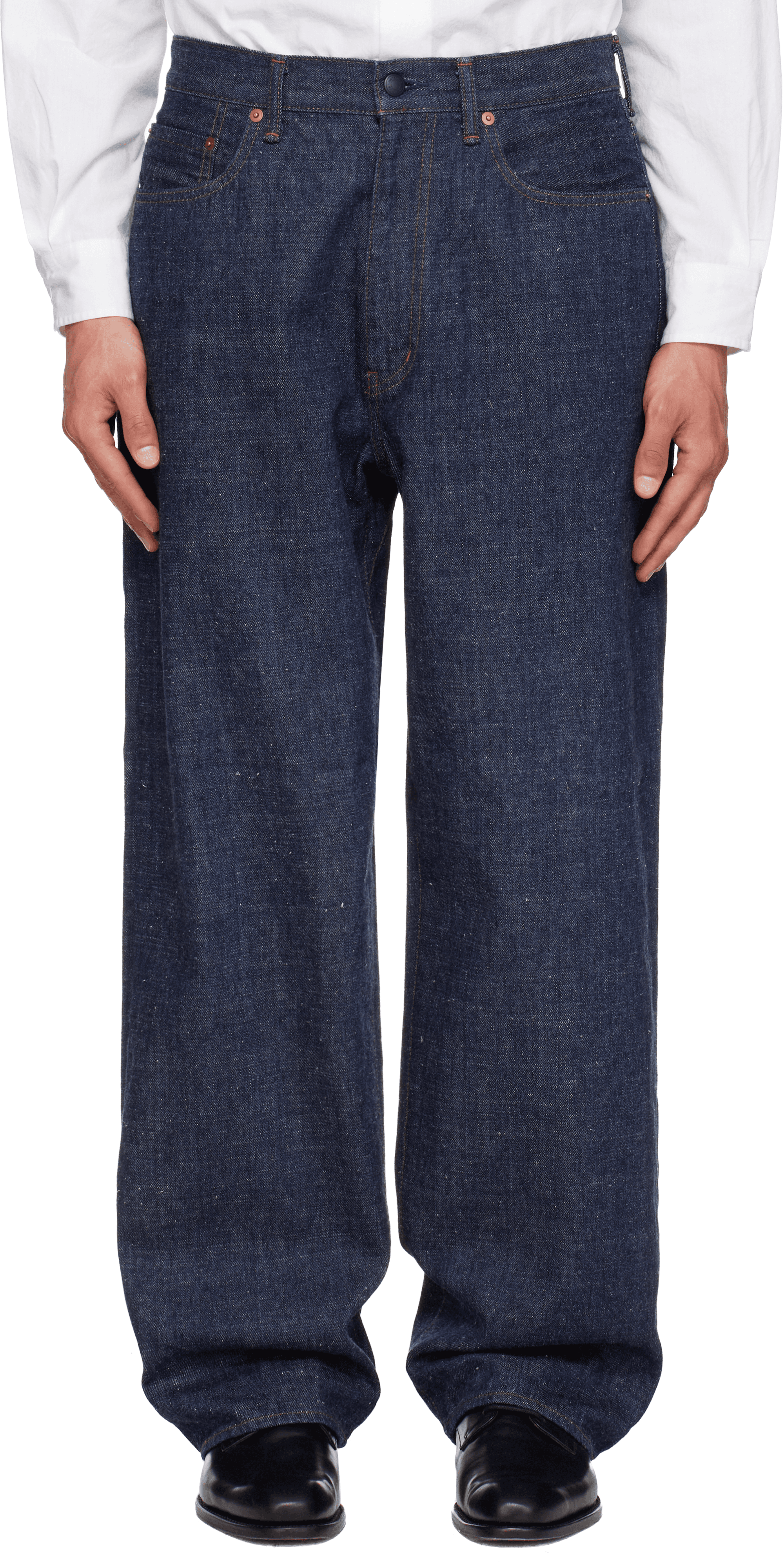 Navy Selvage Jeans - Image 1