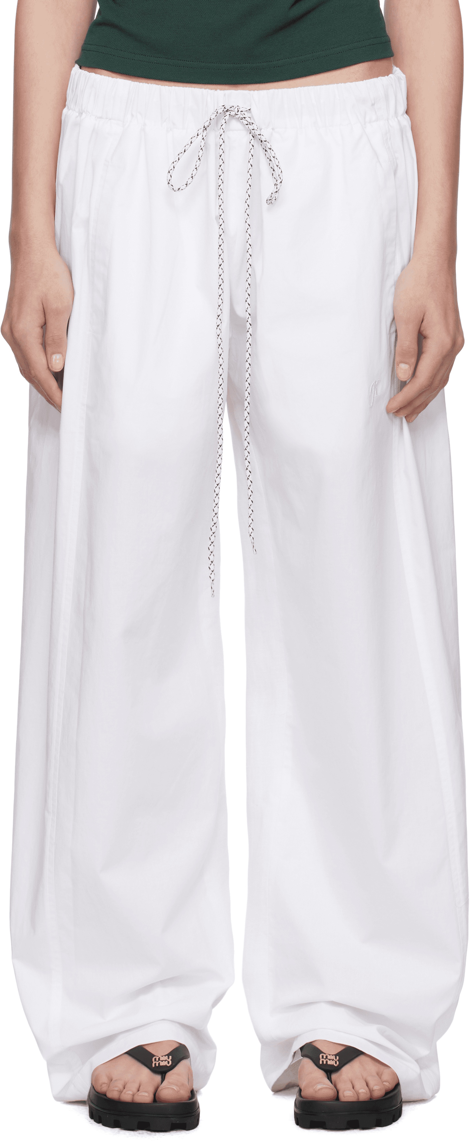 White 50-50 Trousers - Image 1