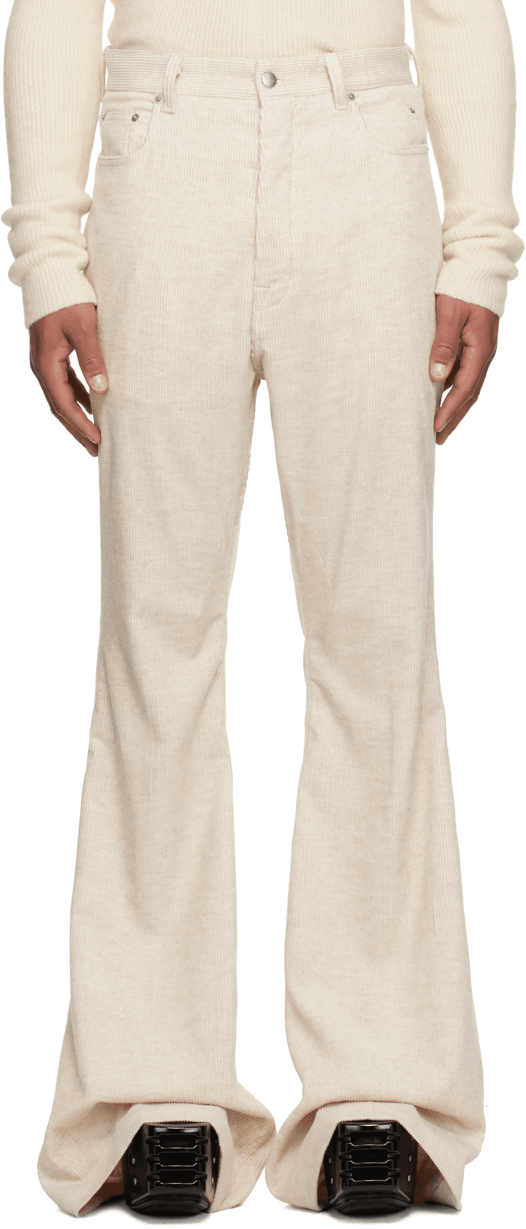 Off-White Concordians Bolan Bootcut Trousers - Image 1