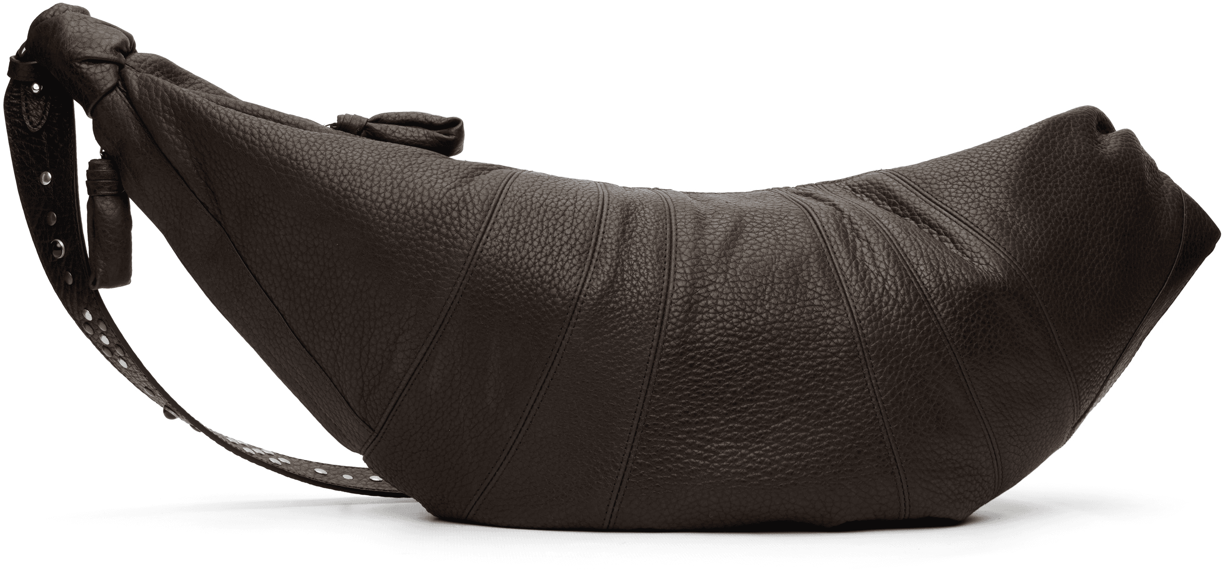 Brown Western Studs Large Croissant Bag - Image 1