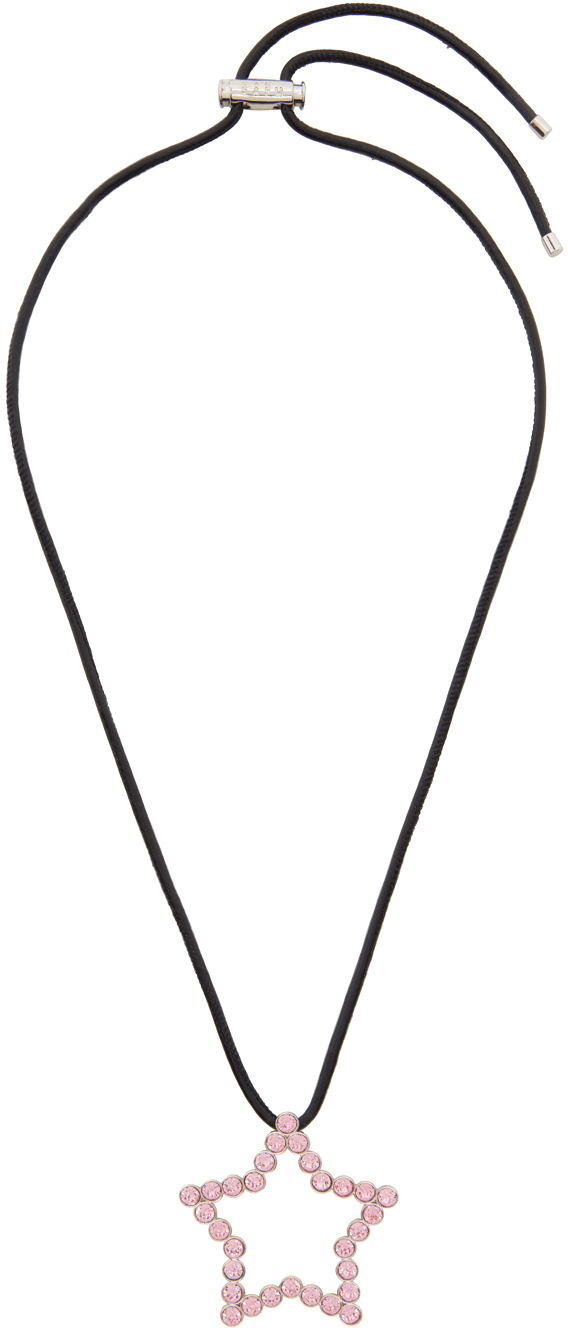 SSENSE Exclusive Black & Pink Star Necklace - Image 1